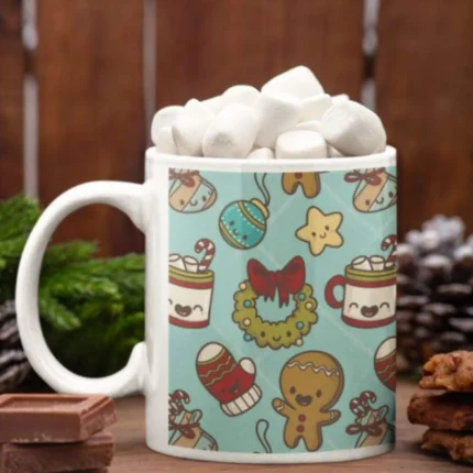 Xmas Ornaments Gifts Christmas Coffee Mug with Coaster