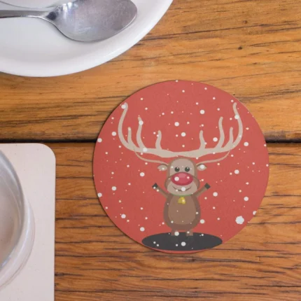 Merry Christmas Wooden Coasters - Image 4