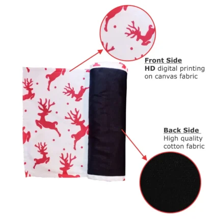 Xmas Reindeer, White Christmas Table Runner - Image 8