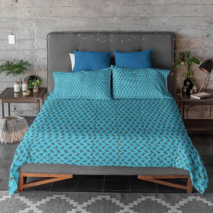 Reindeer Pattern Christmas Bedsheet