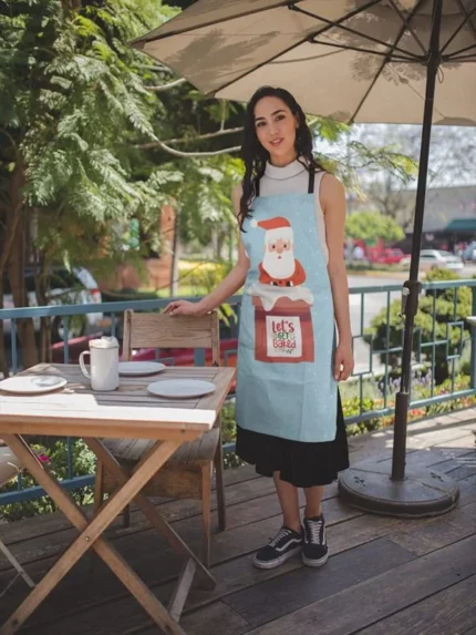 Lets Get Baked Printed Christmas apron