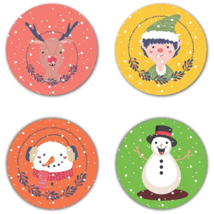 Christmas with Snowman Coasters