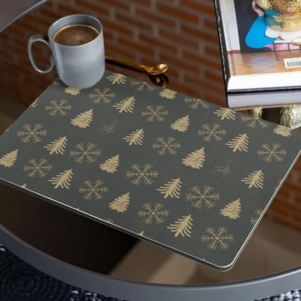 Xmas Tree Snowflake Table Mats and Runner Set - Image 3