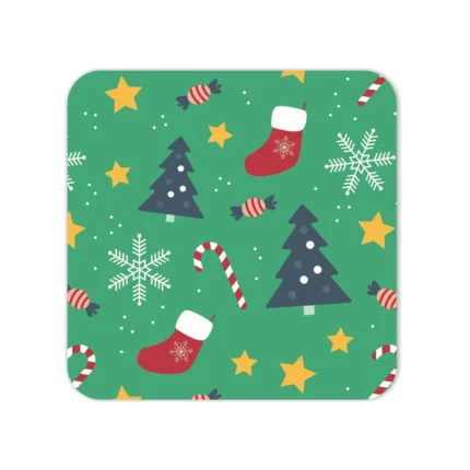Christmas with  Xmas Socks Coasters - Image 5