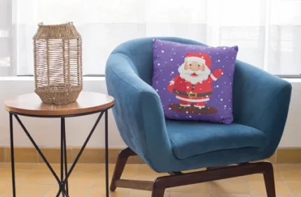 Santa Clause Design Christmas Cushion Cover - Image 3