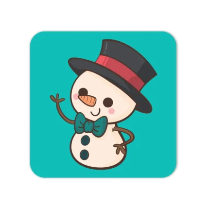 Christmas with Happy Snowman Coasters - Image 3