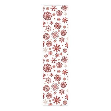 Giftsmate Christmas Decorations Table Runner Cloth Cover Xmas Snowflake - Image 1