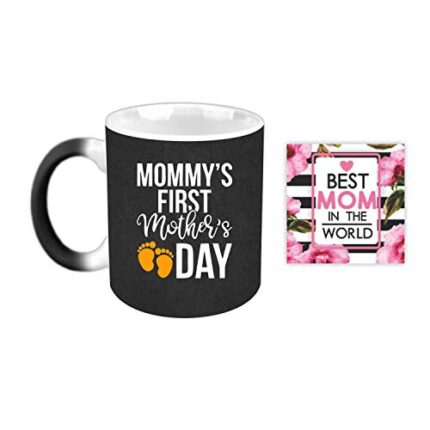 Giftsmate First Mother's day Gifts for New Mom Gift Combo Hamper Set of 2 - Mug, Coaster - Image 1