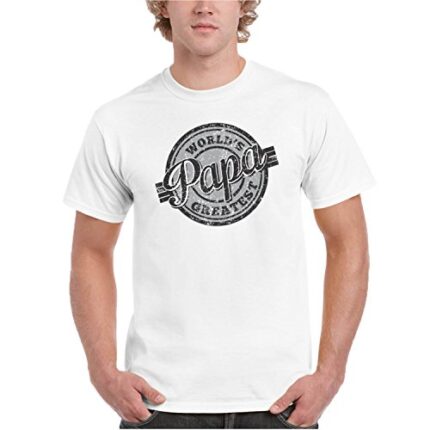 Giftsmate Men's Cotton Worlds Greatest Papa Dad T-Shirt - Image 1