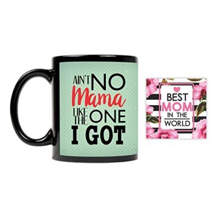 Giftsmate Mother's day Gifts For- New Mom Less Sleep More Love Gift Combo Hamper Set of 2 - Mug, Coaster - Image 1
