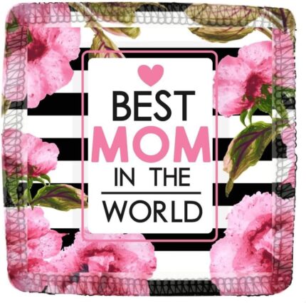 Giftsmate Mother's day Gifts for Mom - Best Mom In The World Gift Combo Hamper Set of 4 - Mug, Coaster,Keychain, Cushion Cover 12x12 - Image 4