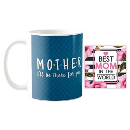 Giftsmate Mother's day Gifts for Mom - Mother Friend Gift Combo Hamper Set of 2 - Mug, Coaster - Image 1