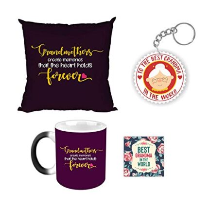 Giftsmate Mother's day Gifts for Mom - Mumma You Are The Best Gift Combo Hamper Set of 4 - Mug, Coaster,Keychain, Cushion Cover 12x12 - Image 1