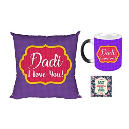 Giftsmate Mother's day Gifts for Mom - Thank You Mom For All You Do Love U Gift Combo Hamper Set of 3 - Mug, Coaster, Cushion Cover 12x12 - Image 1