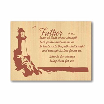 Giftsmate Personalized Engraved Plaque for Loving Dad - Image 1