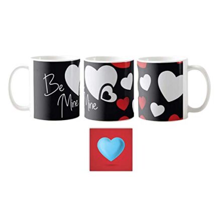 Giftsmate Valentine Gift Combo for Girlfriend Boyfriend Husband Wife Mug Be Mine - Image 1