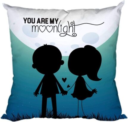 Giftsmate Valentine Gift Combo for Girlfriend Wife You and Me Forever Cushion Cover, Mug, Coaster - Image 4