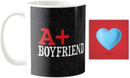 Giftsmate Valentine Gifts for A+ Boyfriend Coffee Mug Gift Combo - Image 1