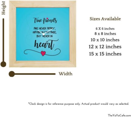 Giftsmate Valentine Gifts for Girlfriend Desk Clock Wooden Framed Tearrific Terrific Tea Lover Girlfriend - Image 4