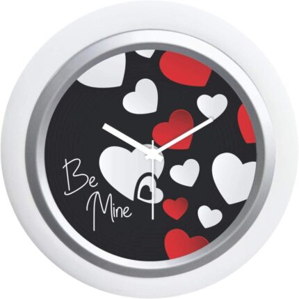 Giftsmate Valentine Gifts for Girlfriend Wife Desk Clock Wooden Framed Be Mine Love
