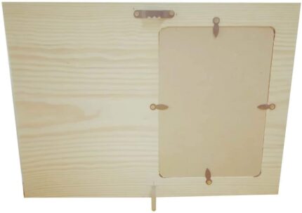 Giftsmate Valentine Gifts for Husband I am Proud Wife of Aweome Wife Engraved Wooden Photo Frame Plaque - Image 5
