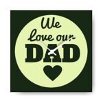 Giftsmate We Love Our Dad Wall Clock for Dad