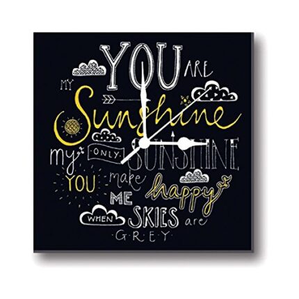 Giftsmate You are My Sunshine Wall Clock for Mom - 6x6 inches