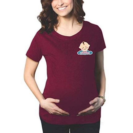 Giftsmatre Mothers Day Mom of Twins Women's Pregnancy Maternity T-Shirt Top Tee Round Neck Half Sleeves - Image 1