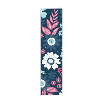 TheYaYaCafe 4 Table Mats And Runner Set For Dining Table (1 Table Runner Leatherite 12X48 Inches, 4 Cotton Table Placemats) Floral Flower Captivating Marvelous Printed - Image 1