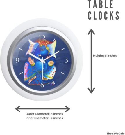 TheYaYaCafe 6X6 Inches Birthday Bhaidooj Brother, Desk Clock Worlds Most Annoying Sister Table Clock - Image 6