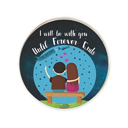 TheYaYaCafe Acrylic Fridge Magnet (Blue_3 Inch) - Image 1