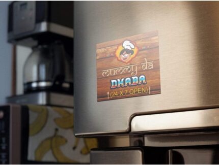 TheYaYaCafe Acrylic Fridge Magnet (Brown_3 Inch) - Image 3