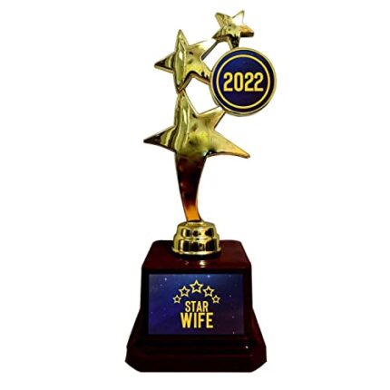 TheYaYaCafe Alloy 5 Star Wife Award Trophy (Golden) - Image 1