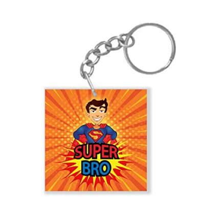 TheYaYaCafe Birthday Bhaidooj Brother Super Bro Keychain Keyring - Image 1