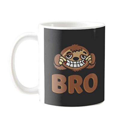 TheYaYaCafe Birthday Bhaidooj Gifts for Brother Monkey Bro Mug, Coaster Gift Combo of 3 Birthday - Image 1