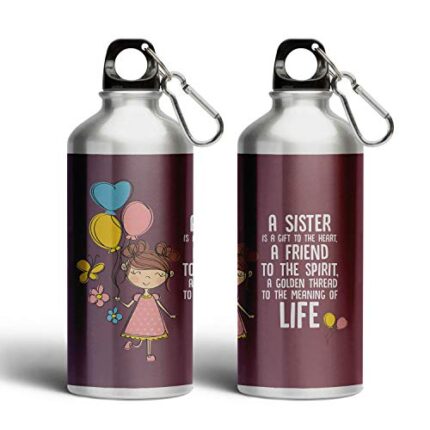Sister Heart Sipper Water Bottle 600ml