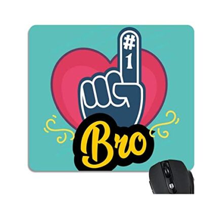 TheYaYaCafe Birthday Gift for Brother, No 1 Bro Mousepad - Image 1
