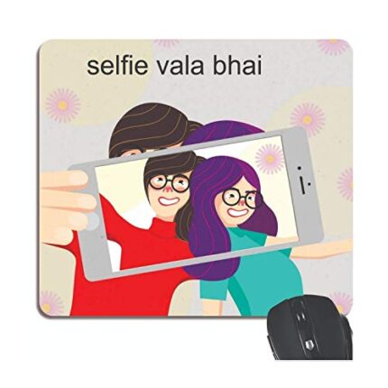 TheYaYaCafe Birthday Gift for Brother, Selfie Wala Bhai Mousepad - Image 1