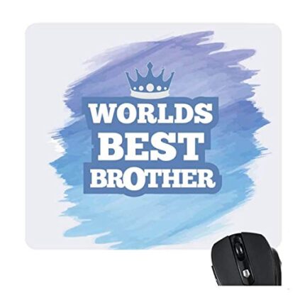 TheYaYaCafe Birthday Gift for Brother, Worlds Best Brother Mousepad - Image 1