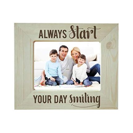 Personalised Engraved Wooden Photo Frame With Message