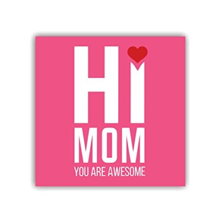 TheYaYaCafe Birthday Gifts For Mom Awesome Mom Fridge Magnet - Round - Image 1