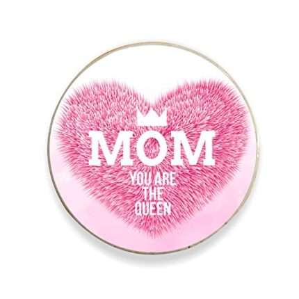TheYaYaCafe Birthday Gifts For Mom Mom You Are The Queen Fridge Magnet - Round - Image 1