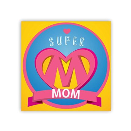 TheYaYaCafe Birthday Gifts For Mom Super Mom Fridge Magnet - Square - Image 1