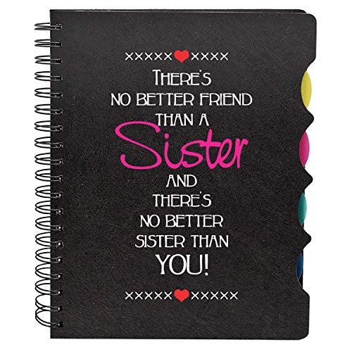 TheYaYaCafe Birthday Gifts for Sister Beautiful No Better Friend Than Sister  Printed Notebook A5 Size 300 Ruled Pages Bhaidooj Birthday  Giftsmate