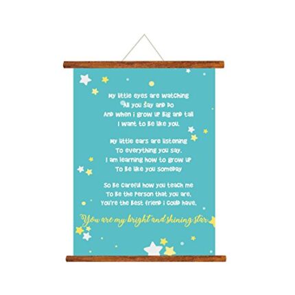 TheYaYaCafe Birthday Gifts for Sister, Scroll Greeting Card My Little Bright Shining Star - 18X24 Inches - Image 1