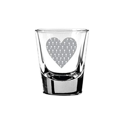 TheYaYaCafe Daaru Heart Hindi Engraved Shot Glass - Image 1
