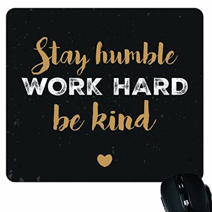 TheYaYaCafe Kh1454 Motivational Print Mousepad for Computer/Pc/Laptop (Black) - Image 1