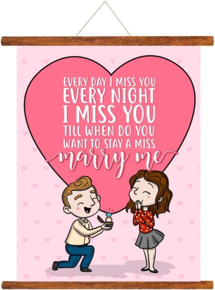 TheYaYaCafe Marry Me Love Greeting Card Scroll - Image 1