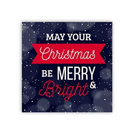 TheYaYaCafe Merry Christmas Bright Fridge Magnets - Square - Image 1