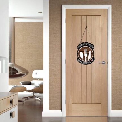 TheYaYaCafe , Moms Kitchen Cooked with Love Kitchen Wall Door Hanging - Image 5